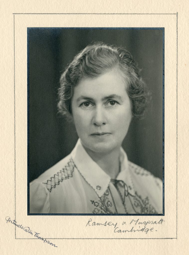 RAI 36032 Portrait of Gertrude Caton Thompson. Photograph by Ramsey & Muspratt, Cambridge, 1938. Copyright The Royal Anthropological Institute. All rights reserved. Not to be reused without permission.