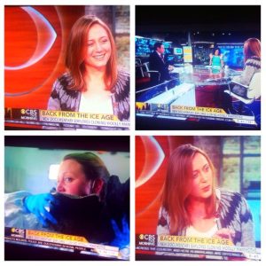 Tori in the midst of Mammoth Madness, on TV in the States