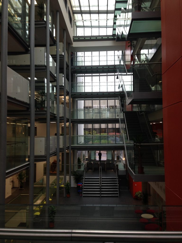 I work alongside the other palaeobiologists in the new Life Sciences Building at the University of Bristol
