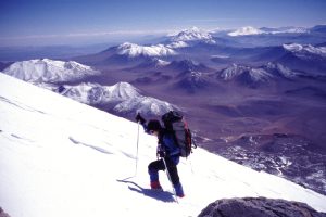 Constanza Ceruti climbing Llullaillaco (copyright Constanza Ceruti)