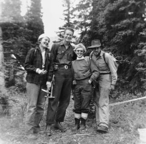 Belyea in 1955 (2nd from right). Courtesy Glenbow Museum Archive. 