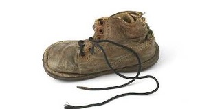 A child's shoe. Image courtesy UCL Centre for Holocaust Education.